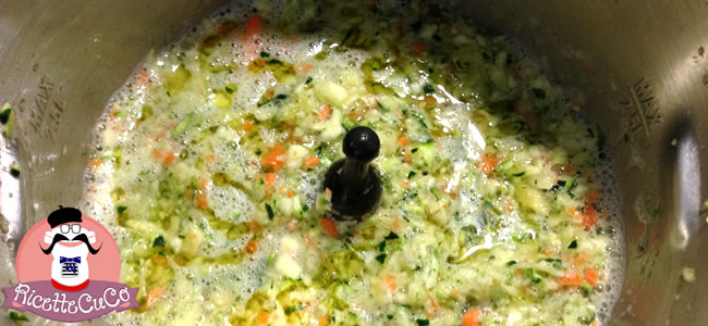 pastina stelline risottate verdure carote zucchine patate svezzamento bambini moulinex cuisine companion ricette cuco 4