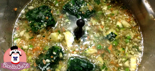 zuppa ricca farro quinoa ortaggi verdure misti svezzamento bambini monsieur cuisine moncu moulinex cuisine companion ricette cuco bimby