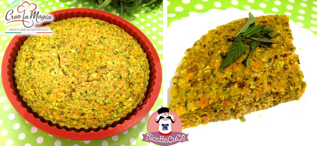 sformato zucchine carote menta microonde stampo crostata crea la magia monsieur cuisine moulinex cuisine companion ricette cuco bimby ricettecuco