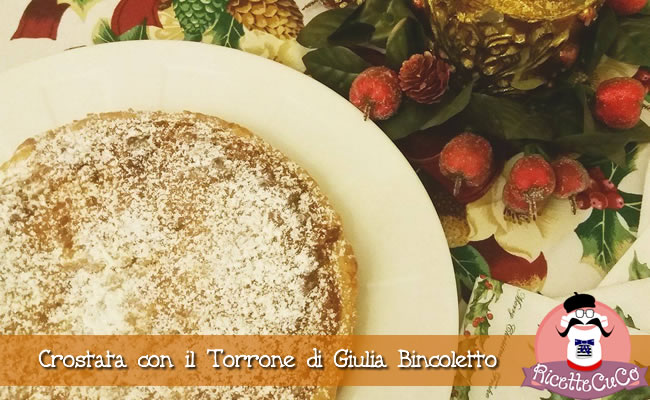 Crostata con il Torrone di Giulia Bincoletto ricette natalizie natale ricetta mdp monsieur cuisine moncu moulinex cuisine companion ricette cuco bimby multi kcook